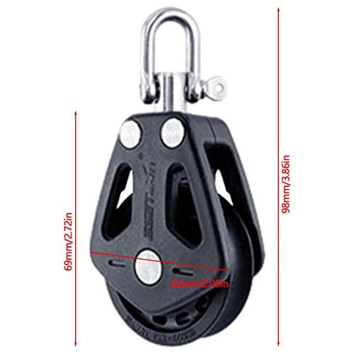 cabo aço - Polias Rotação para Elevação - Sistema bloco roldanas guindaste alta capacarga acessórios