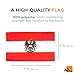 AZ FLAG - Austria With Eagle Flag - 3x5 Ft - Light Polyester Austrian Coat Of Arms Banner with Two Brass Eyelets - Fade Resistant - Vivid Colors - 3' x 5' Feet - 150x90 Cm