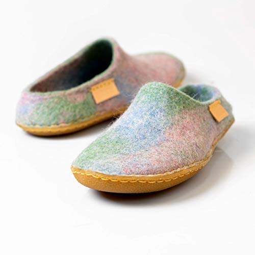 Burebure Women’S Slippers Natural Wool With Non Slip Rubber Sole thumb #4