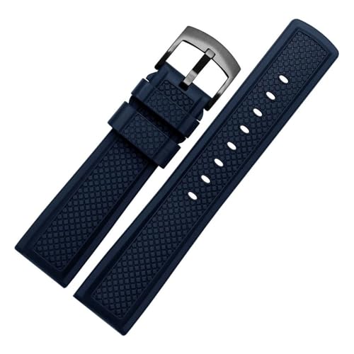 Bracelet en caoutchouc de silicone 22 mm noir compatible montre L-Olex L-Osel