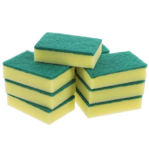 Éponge vaisselle anti-rayures lot de 100 mousse jaune nettoyage doux