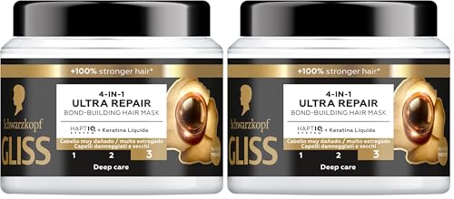 Gliss Ultimate Repair Maschera, 400ml (Confezione da 2)