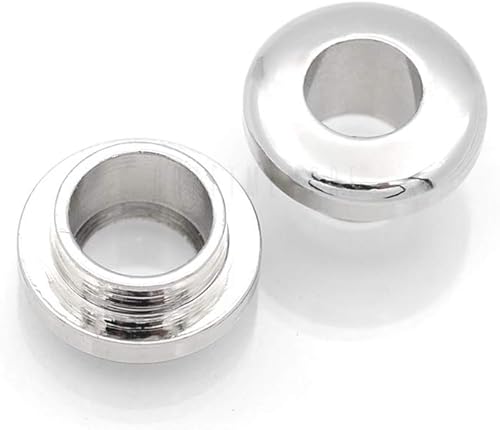 Miniatura 10 de CRAFTMEMORE Anillos de metal a presión con ojales de superficie plana, anillos tóricos para bolso, fácil instalación, paquete de 4 (0.433 in (716