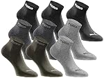 PUMA – PUMA Quartersocken 18 Paar Pack Damen Herren Black Green 39 