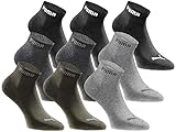 PUMA Quartersocken 18 Paar Pack Statement Edition - Damen und Herren - Black Green Pack - Gr. 39-42