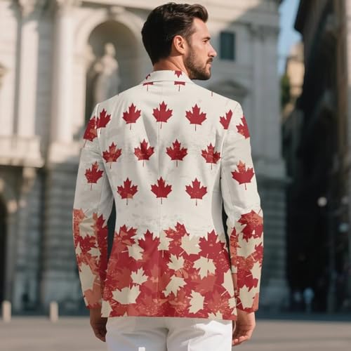 Men's Casual Blazer One Button Suit Jacket Summer Sport Coats for Party Concert S-5XL3