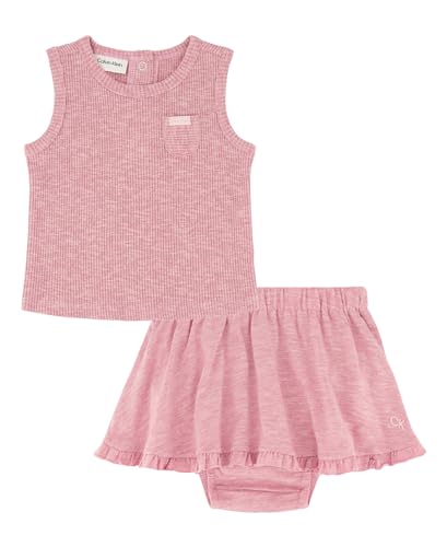 Calvin Klein CKSHI45P-999 2 Piece Skirted Diaper Set cover