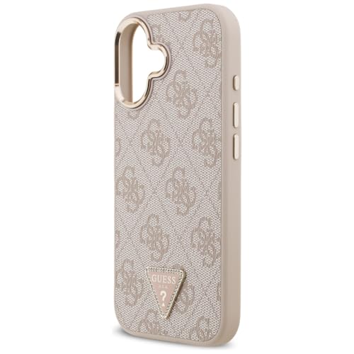 Coque de luxe Guess Logo triangle 4G rose doré premium pour iPhone 17 - 6