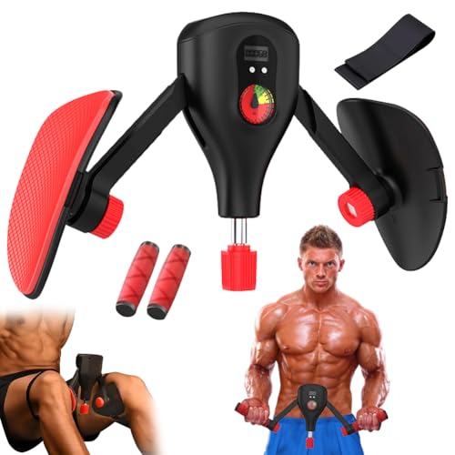 Oberschenkeltrainer, Beckenboden Trainer Damen und Herren, Einstellbar Winkel Stärke Multifunktion Beintrainer mit Intelligenter Zähl, Fitness Geräte Zuhause, Hüfttraining, Armtraining, Beintraining