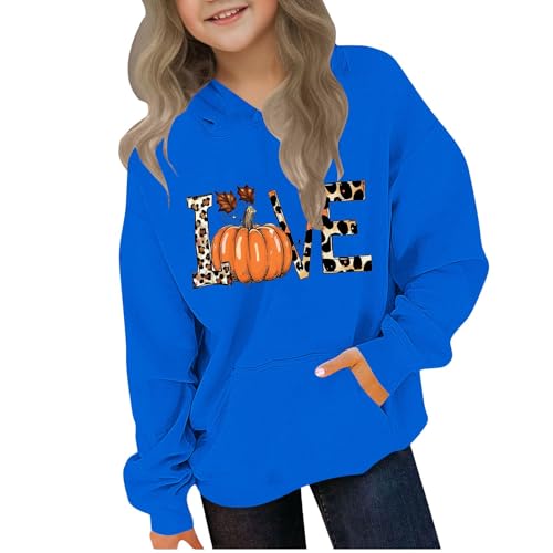 Boys Girls Thanksgiving Hoodies Kids Youth Pumpkin Print Hoodie Casual Athletic Sweatshirts Cute Fall Fashion Clothes2