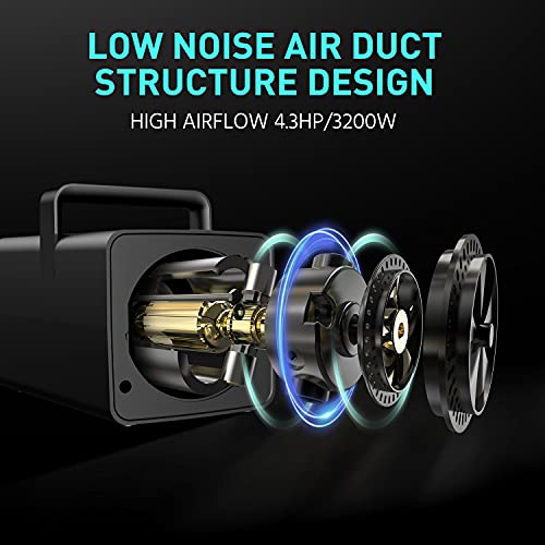Dog-Blow-Dryer, 4.3HP/3200W Pet Grooming Dryer with Adjustable Speed and Temperature Control Pet Dryer, Dog Hair Dryer… - Image 4