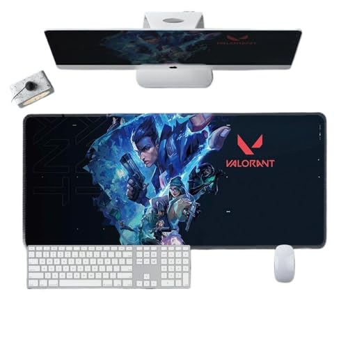 AVIMYA Valorant - Tappetino per mouse XXL da gaming, 800 x 300 mm, tappetino per tastiera del computer, con base in gomma antiscivolo, per casa, ufficio, gioco e lavoro (800 x 300 x 3 mm) AVIMYA Valorant - Tappetino per mouse XXL da gaming, 800 x 300 mm, tappetino per tastiera del computer, con base in gomma antiscivolo, per casa, ufficio, gioco e lavoro (800 x 300 x 3 mm)
