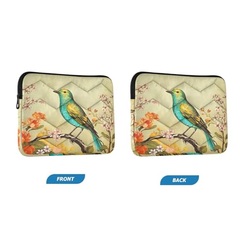 Funda para portátil de 13-14 pulgadas con diseño de pájaro forestal miniatura 2
