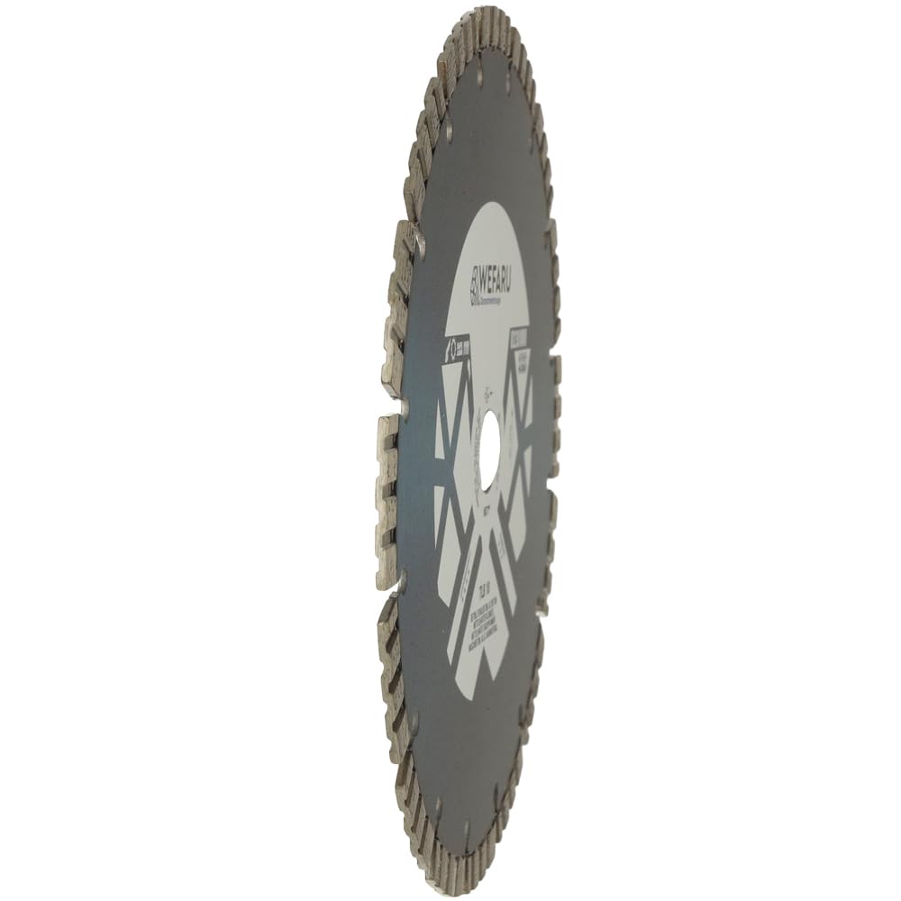 Diamanttrennscheibe TLB 10 Ø 140 mm – Turbo-Segmente, 22,23 mm Bohrung, 10 mm Segmenthöhe – Profi-Trennscheibe für Beton, Ziegel, Waschbeton, Kalksandstein – Nass- & Trockenschnitt