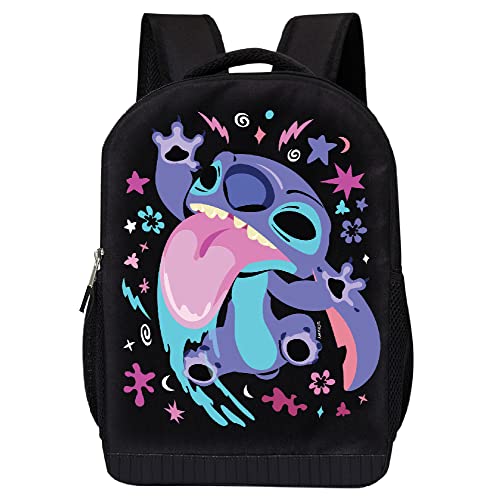 Disney Stitch Backpack - Lilo and Stitch Travel Backpack Laptop Bag with Water Bottle Pocket for Boys, Girls and Toddlers