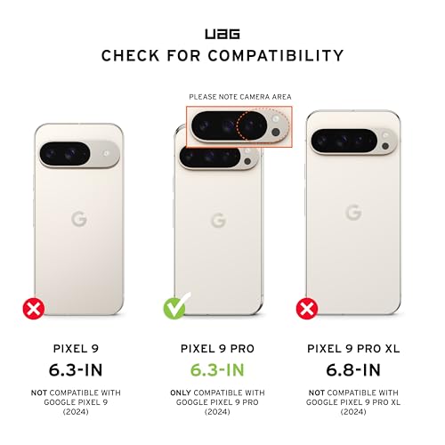 Image of Urban Armor Gear UAG Case Pathfinder Rugged Anti-Scratch Shockproof, Compatible with Magnetic Charging Protective Cover Designed for Google Pixel 9 Pro, Military Drop Tested MIL-STD - Olive Drab