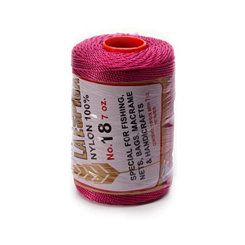 Image of Espiga No.18-100% Nylon Omega String Cord for Knitting and Crochet - 76 Plum