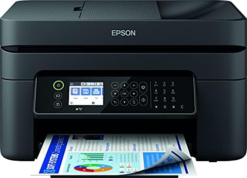 Epson Workforce WF-2870DWF Print/Scan/Copy/Fax Wi-Fi Printer With ADF, Black
