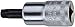 Stahlwille 02100015, 49TX T15 Screwdriver Socket for Inside TORX Screws with 3/8" Drive - Chrome Alloy Steel for Strength & Precision - Chrome Plated for Corrosion Resistance - 49mm Length