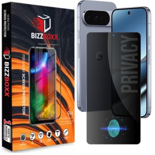 Image of Privacy Screen Protector Compatible With Google Pixel 10, Pixel 10 Pro - Anti-Spy Tempered Glass Gurad, Fingerprint Working, Protect Sensitive Information, 6.3 Inch - Pack of 1