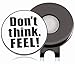ゴルフマーカー マグネット クリップ付き Don't think. Feel! 考えるな。感じろ! 名言 合金製 E0026