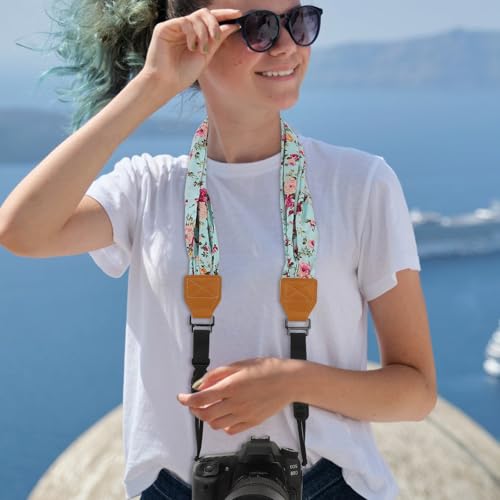 Correa de cámara floral LALAFINA para tus viajes 7