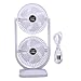 Imagen de Ventilador de Escritorio Recargable de Doble Cabezal