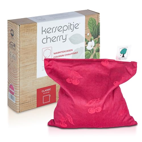 Kersepitje Classique Cerise Fosse Coussin, 27 cm Longueur x 27 cm Largeur x 3 cm Hauteur, Rouge