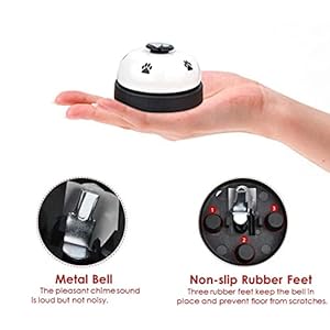 Slowton Canine Doorbells 2 Pack Steel Bell Canine Coaching with Non Skid Rubber Bottoms Canine Door Bell for Potty Coaching Clear Ring Pet Instrument Communication Machine for Small Canines Cats white+white  Cucciolini Doodles Slowton canine doorbells 2 pack steel bell canine coaching with non skid rubber bottoms canine door bell for potty coaching clear ring pet instrument communication machine for small canines cats white+white   cucciolini doodles