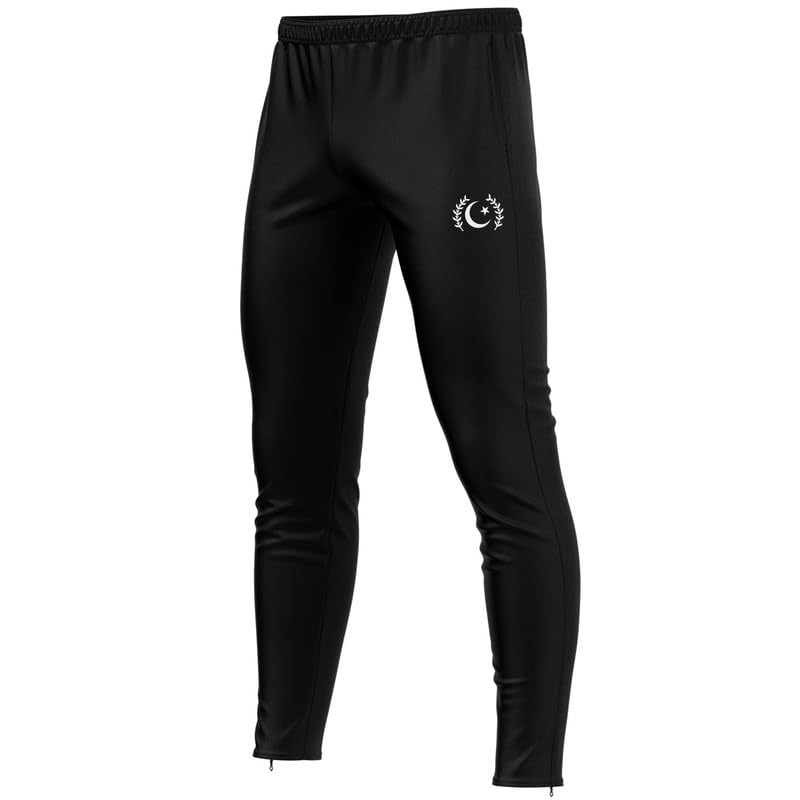 Pantalón Pakistán PK-66 Fútbol negro para entrenamiento deportivo intenso