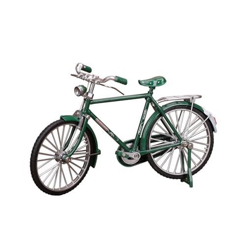 CTForest Verde Modelo Bicicleta Metal, Modelo de Bicicleta Retro, Úsalo como Regalo o Decoración de Mesa para Familiares y Amigos