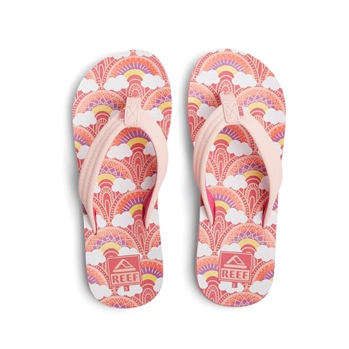 Image of REEF Girls Kids Ahi Beach Flip Flop, Soft Cushion Footbed, Water Friendly