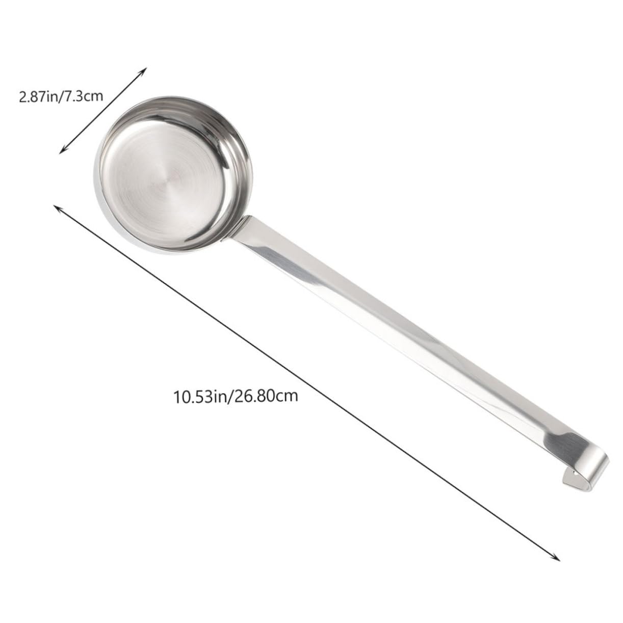 Mikinona 4 Pcs Stainless Steel Ladle Versatile Sauce Spoon for Spreading Pizza Sauce Serving Soups High Capacity Kitchen Cooking Utensils for Home Restaurant Use