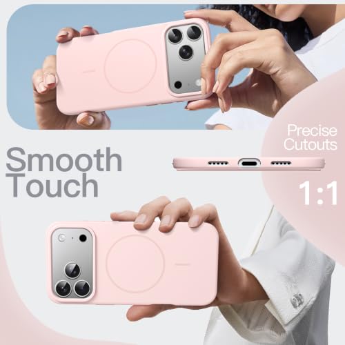 Image of JETech Magnetic Silicone Cover Case for iPhone New Pro, Light Pink