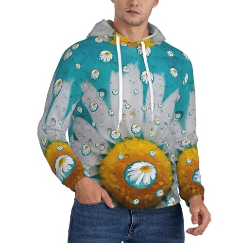 Pull à manches longues homme à fleurs pour un look quotidien relax