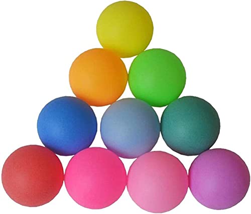 10PCS 卓球ボール 練習用 試合用 ピンポン玉 ボール 40mm プラスチック マルチカラー -