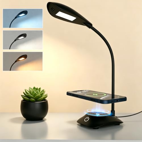 LED Desk Lamp Magnetic Wireless Charger Desk...