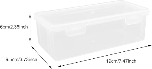 Miniatura 6 de Operitacx Pequeña caja de plástico para pan, caja de pan para pan de 28.7 fl oz, contenedor de almacenamiento para tostadas, ahorro de productos,