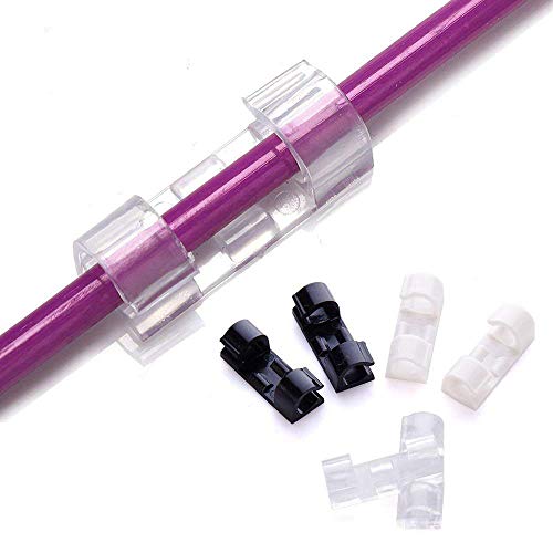 Pack of 60 Adhesive Cable Clips with 3M Strong Self-Adhesive Pads,No Tools Required | Organize Cords and Wires for a Clean, Beautiful Home or Office