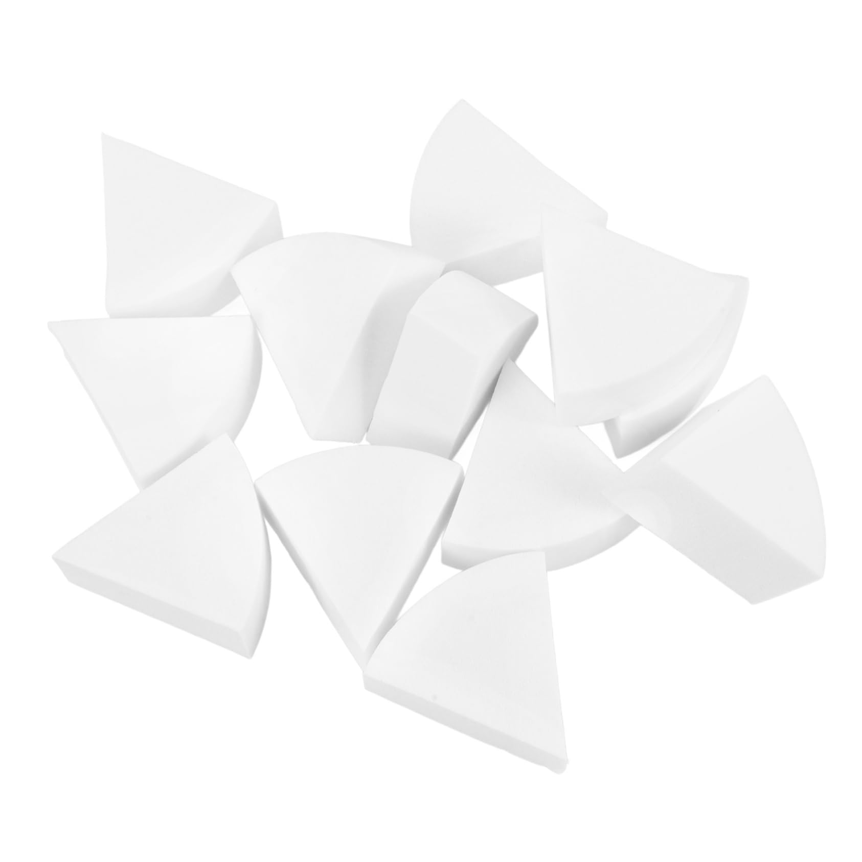 LIFKOME 12pcs Triangle Makeup for Loose Foundation Application Versatile Cosmetic Tool for Face Eyes Lips Skin Friendly Design for Sensitive Skin