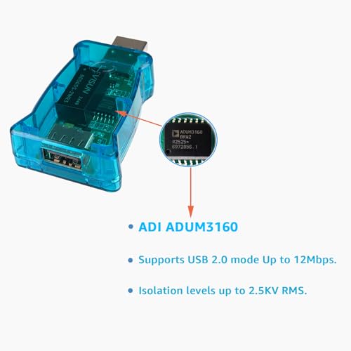 Image of DSD TECH SH-G01A USB Isolator with ADUM3160 Chip 12M (Blue)