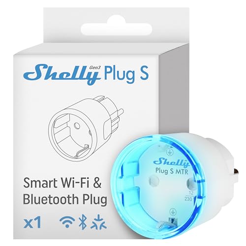 Shelly Plug S Gen3 Blanc - Prise connectée Matter 12 A (2500...