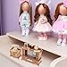 LOGOFUN Doll House Furniture Miniature Living Room Furniture Models 1:12 Scale TV Prop for Tiny House Furniture Accessories