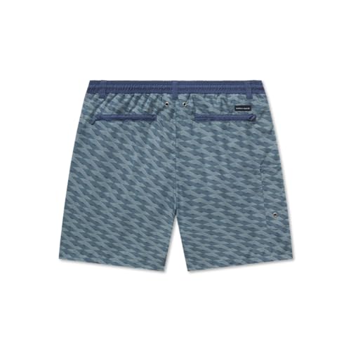 Southern Marsh Dockside Swim Trunks - Lattice, Slate and Mint, Small2