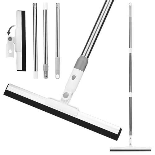 JIZZU 130CM Wasserschieber Bodenabzieher Dusche Edelstahl Duschabzieher...