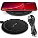 QI Wireless Schnell Ladegerät kompatibel mit Apple iPhone SE 2022 2020 Induktiver Charger 15W Universal Schnellladestation Kabellos, Farbe:Schwarz