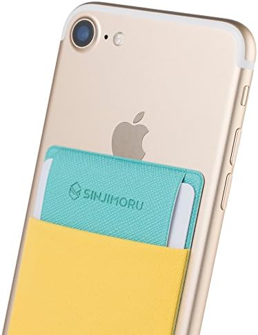Sinjimoru Smartphone Kartenetui - Wiederverwendbarer Kartenhalter L-Flap Grau