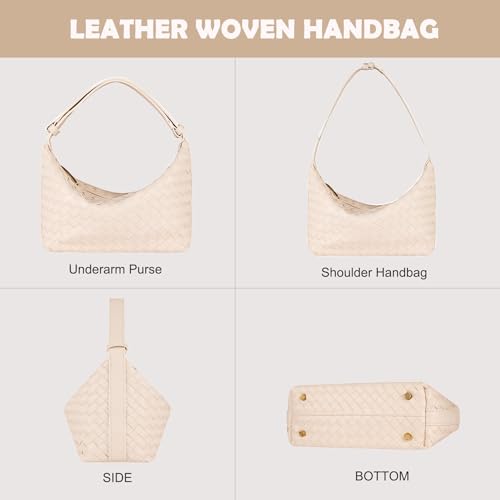 Vegan Leather Woven Tote Handbag, Top-handle Shoulder Bag, Pure Underarm Purse, Clutch, Braided2