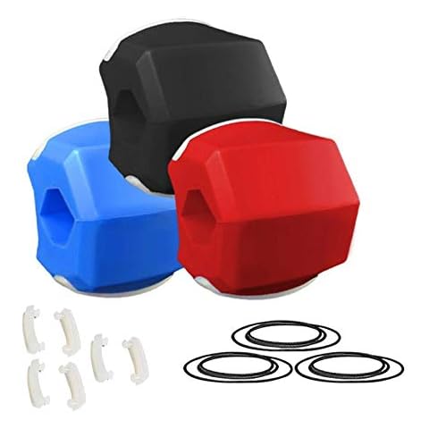 Maqmud Jawline Exerciser 3 in Pack All Levels Define Shape Tone Chisel and Slim your Jaw Exerciser Reduce Double Chin. 3 Levels 40 Blue, 50 Red & Black 60 lbs resistance Cover