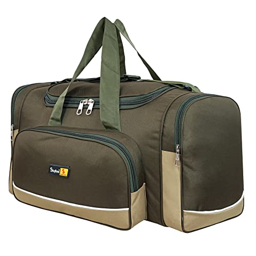 Image of Skyline Polyester 60Ltrs Without Wheel Expandable Travel Duffel Bag for Men and Women (Green)